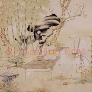 明代 丁云图《罗汉》国画人物作品图片赏析