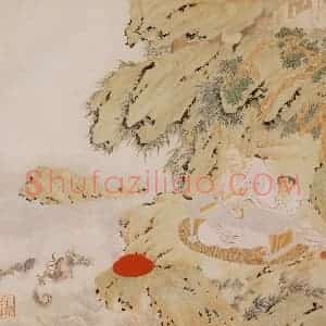 明代 丁云图《罗汉》国画人物作品图片赏析