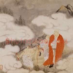 明代 丁云图《罗汉》国画人物作品图片赏析