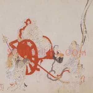 明代 丁云图《罗汉》国画人物作品图片赏析