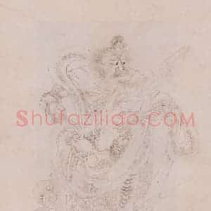 明代 丁云图《罗汉》国画人物作品图片赏析