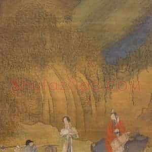 明代 崔子忠《云中鸡犬》国画综合作品图片赏析