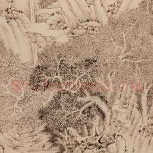 明代 文征明《洞庭西山图》国画山水作品图片赏析