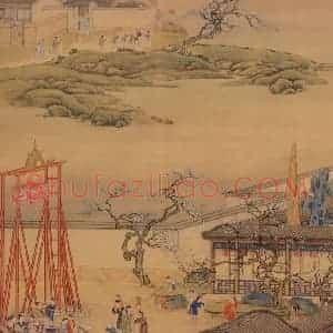 清代《画院月令图》国画综合作品图片赏析