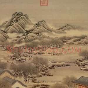 清代《画院月令图》国画综合作品图片赏析