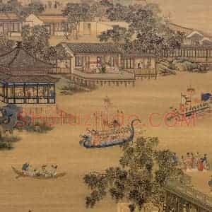 清代《画院月令图》国画综合作品图片赏析