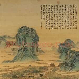 清代 院本《新丰图》国画综合作品图片赏析
