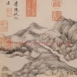 清朝 恽寿平《画山水》国画山水作品图片赏析