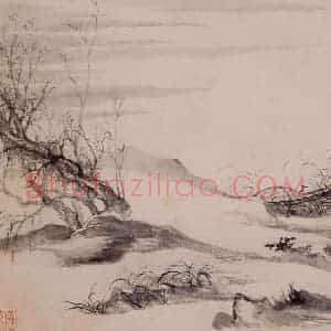清朝 恽寿平《画山水》国画山水作品图片赏析