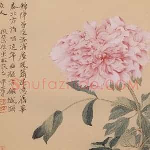 清朝 恽寿平《摹古》国画花鸟作品图片赏析