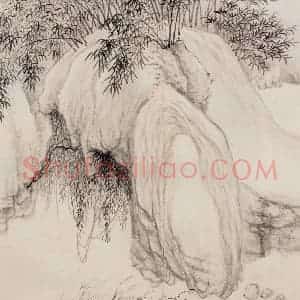 清朝 恽寿平《仿古山水》国画山水作品图片赏析