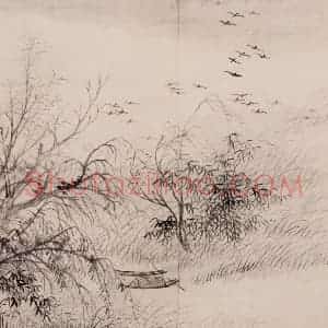 清朝 恽寿平《仿古山水》国画山水作品图片赏析