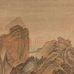 清代 王翚《临唐宋各家山水(十二开)》国画山水水墨作品图片赏析