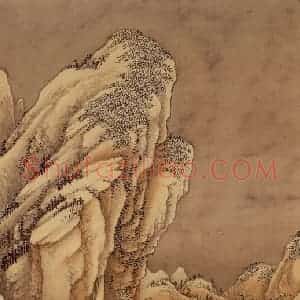 清代 王翚《临唐宋各家山水(十二开)》国画山水水墨作品图片赏析