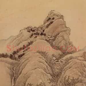 清代 王翚《临唐宋各家山水(十二开)》国画山水水墨作品图片赏析