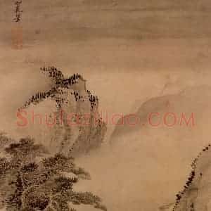 清代 王翚《山水画(十开)》国画山水设色作品图片赏析