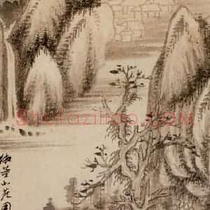 清代 王翚《墨迹(十二开)》国画山水水墨作品图片赏析