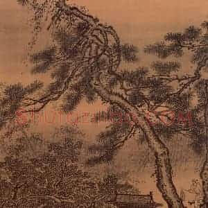 明朝 戴进《春游晚归》国画综合作品图片赏析