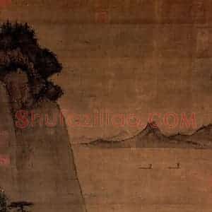 明朝 戴进《溪桥策蹇图》国画山水作品图片赏析