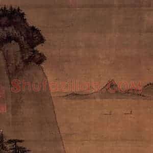 明朝 戴进《溪桥策蹇图》国画山水作品图片赏析