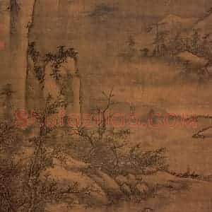明朝 周文靖《雪夜访戴》国画综合作品图片赏析