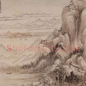清代 王翚《宋元山水》国画山水写意作品图片赏析