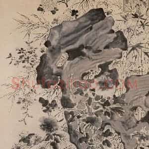 明代 徐渭《花竹》国画花鸟作品图片赏析