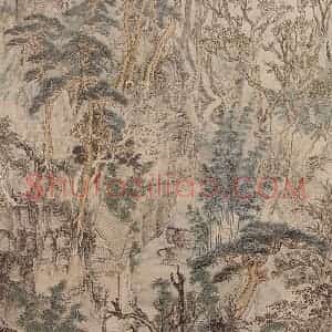 明代 张宏《栖霞山图》国画山水作品图片赏析