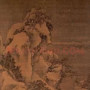 明代 朱端《寻梅图》国画山水作品图片赏析