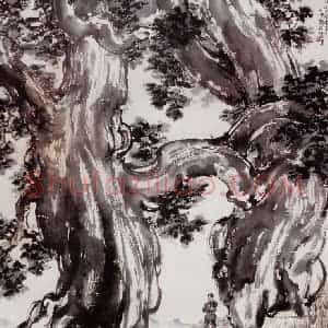 现代 徐悲鸿《自画像》国画综合作品图片赏析