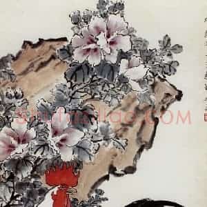 现代 徐悲鸿《秋曲》国画综合作品图片赏析