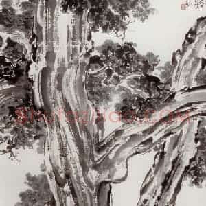 现代 徐悲鸿《夏日》国画综合作品图片赏析