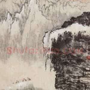 20世纪60年代初期 钱松岩《勘探队》国画综合作品图片赏析