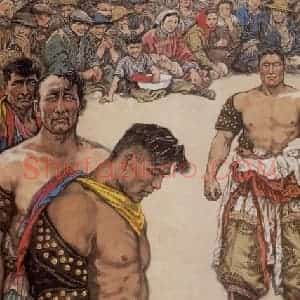 1986年 许勇《出 场》国画人物作品图片赏析