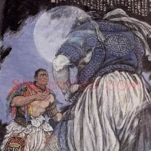 1986年 许勇《都 仑 江》国画人物作品图片赏析