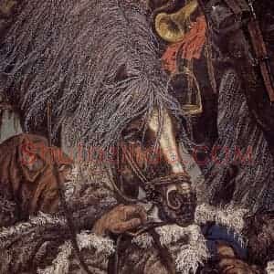 1985年 许勇《战友》国画作品图片赏析