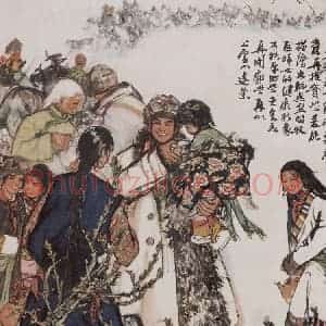 1962年 黄胄《高原子弟兵》国画人物作品图片赏析