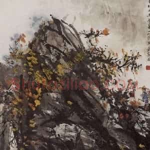 1974年 黄胄《采药》国画山水作品图片赏析