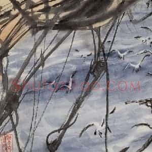 1974年 黄胄《西沙女民兵》国画人物作品图片赏析