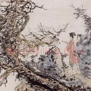 1981年 黄胄《古代人物》国画人物作品图片赏析
