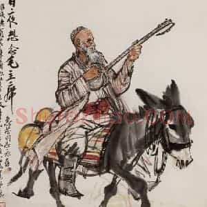 1976年 黄胄《日夜想念毛主席》国画综合作品图片赏析