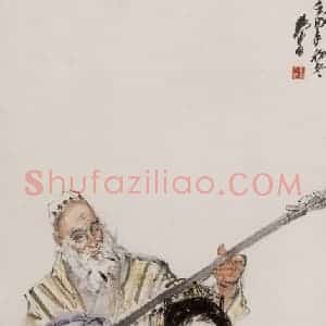 1982年 黄胄《舞蹈人物》国画人物作品图片赏析