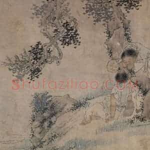 清代 钱慧安《和气乞祥图》国画人物作品图片赏析
