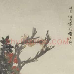 清代 任颐《花卉禽鸟四条屏》国画综合作品图片赏析