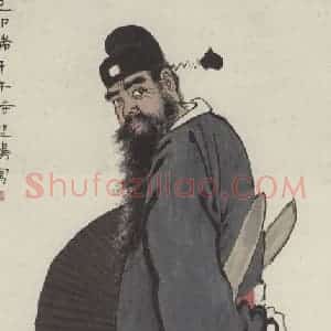 徐悲鸿《钟馗》国画人物作品图片赏析