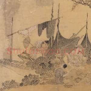 明代《渔家乐》国画综合作品图片赏析