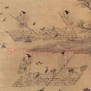 明代《渔家乐》国画综合作品图片赏析
