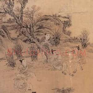 明代《渔家乐》国画综合作品图片赏析