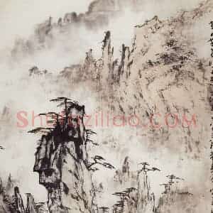 1987年 董寿平《黄山散花坞》国画山水写意作品图片赏析