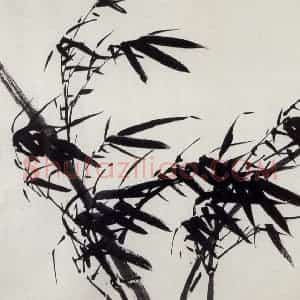 1962年 董寿平《墨竹》国画花鸟写意作品图片赏析